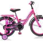 Mickey Bike 16 inch roze vrijloop + 2 handrem