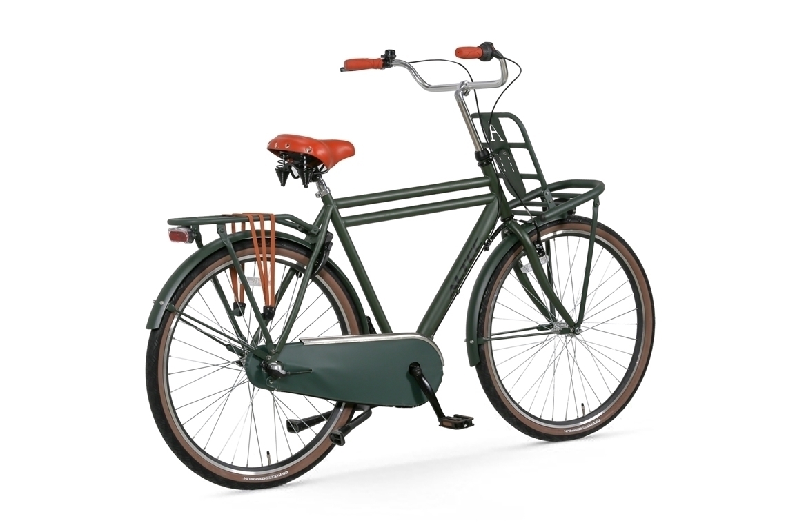 altec dutch 28inch transportfiets n3 heren 61cm army green 2