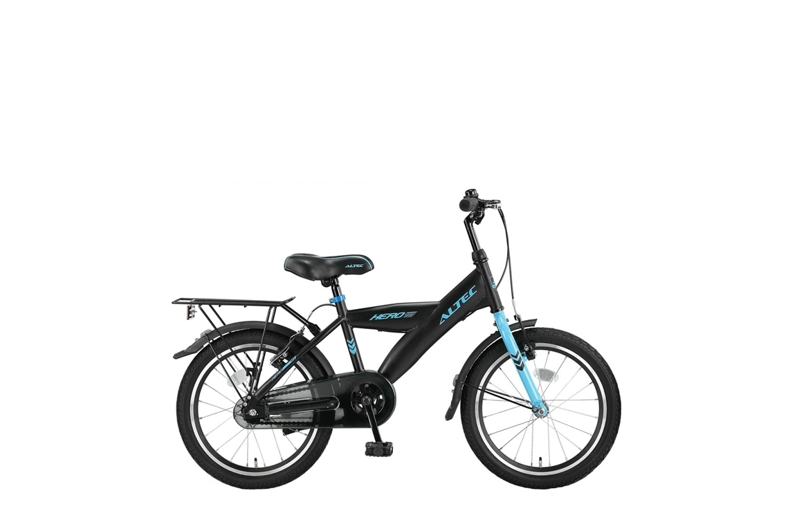 altec hero 18 inch jongensfiets zwartblauw