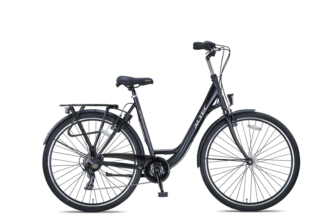 altec metro 28inch damesfiets 49cm mat zwart 2020 nieuw