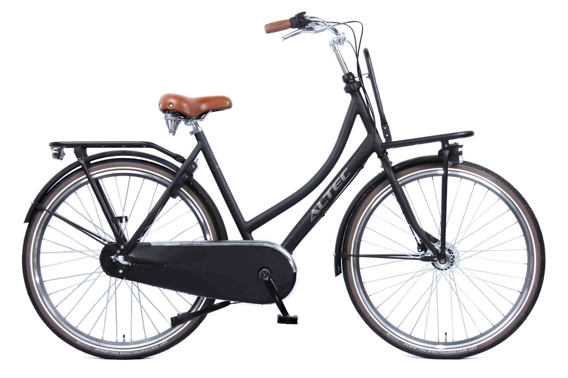 altec retro transportfiets n3 50 cm dames zwart