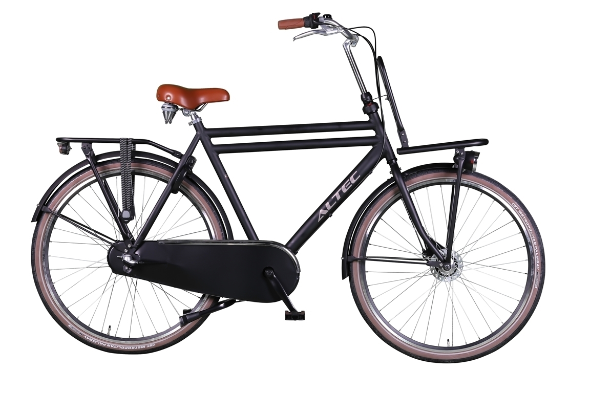 altec retro transportfiets n3 heren zwart 58 cm