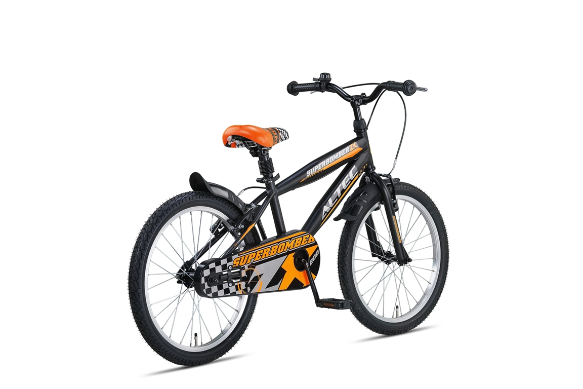 altec super bomber 20inch jongensfiets zwartoranje 2020 nieuw 2