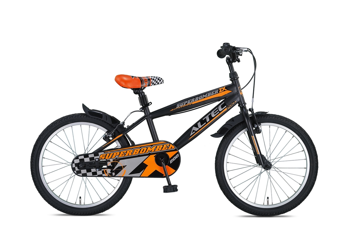 altec super bomber 20inch jongensfiets zwartoranje 2020 nieuw