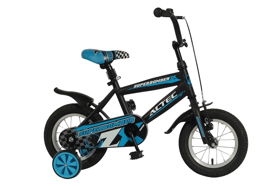 altec superbomber 12 inch zwartblauw jongensfiets
