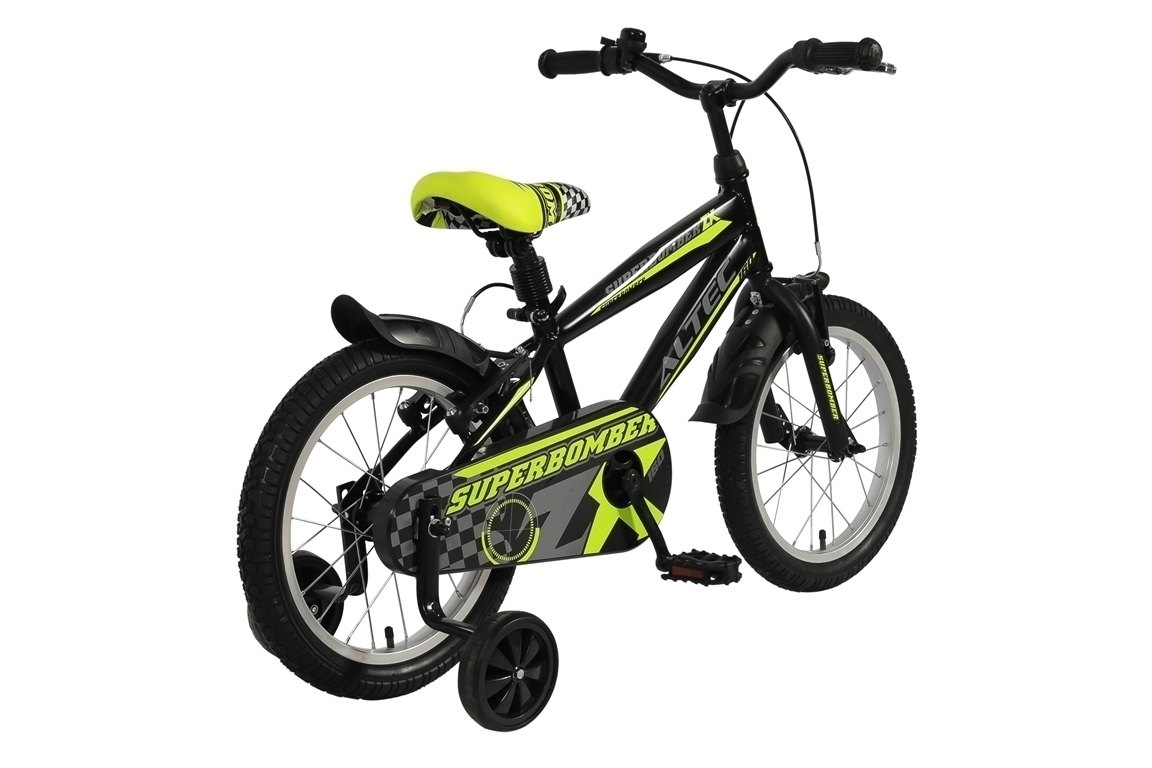 altec superbomber 16 inch zwartgeel jongensfiets 2