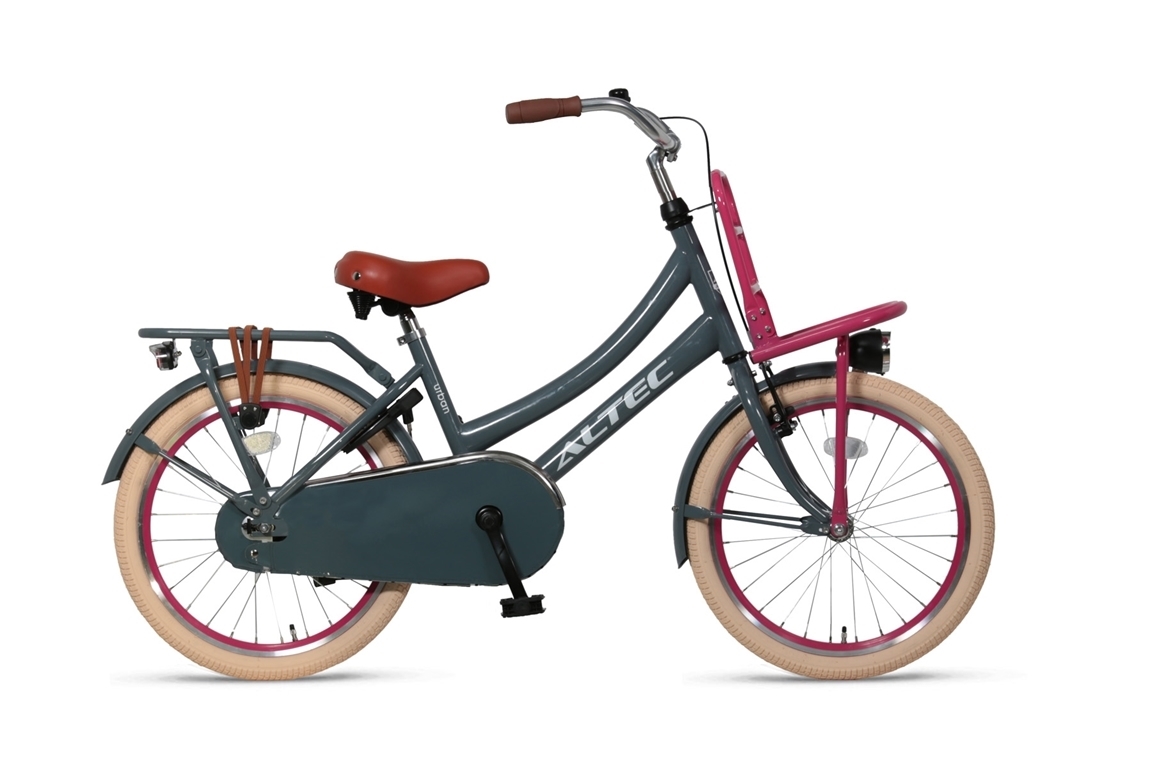 altec urban 20inch transportfiets greypink