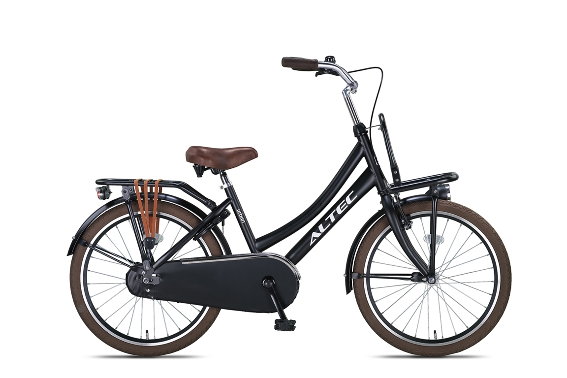 altec urban 22inch transportfiets zwart nieuw