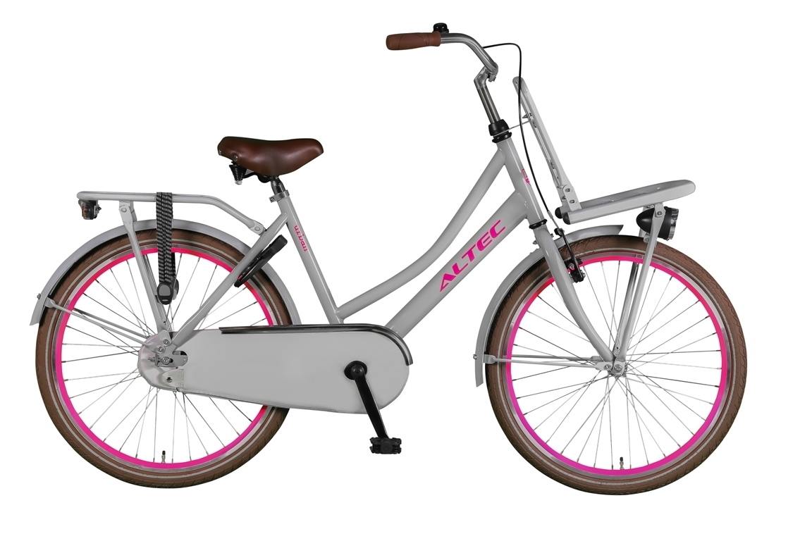 Altec Urban 24inch Transportfiets Grijs/ Roze