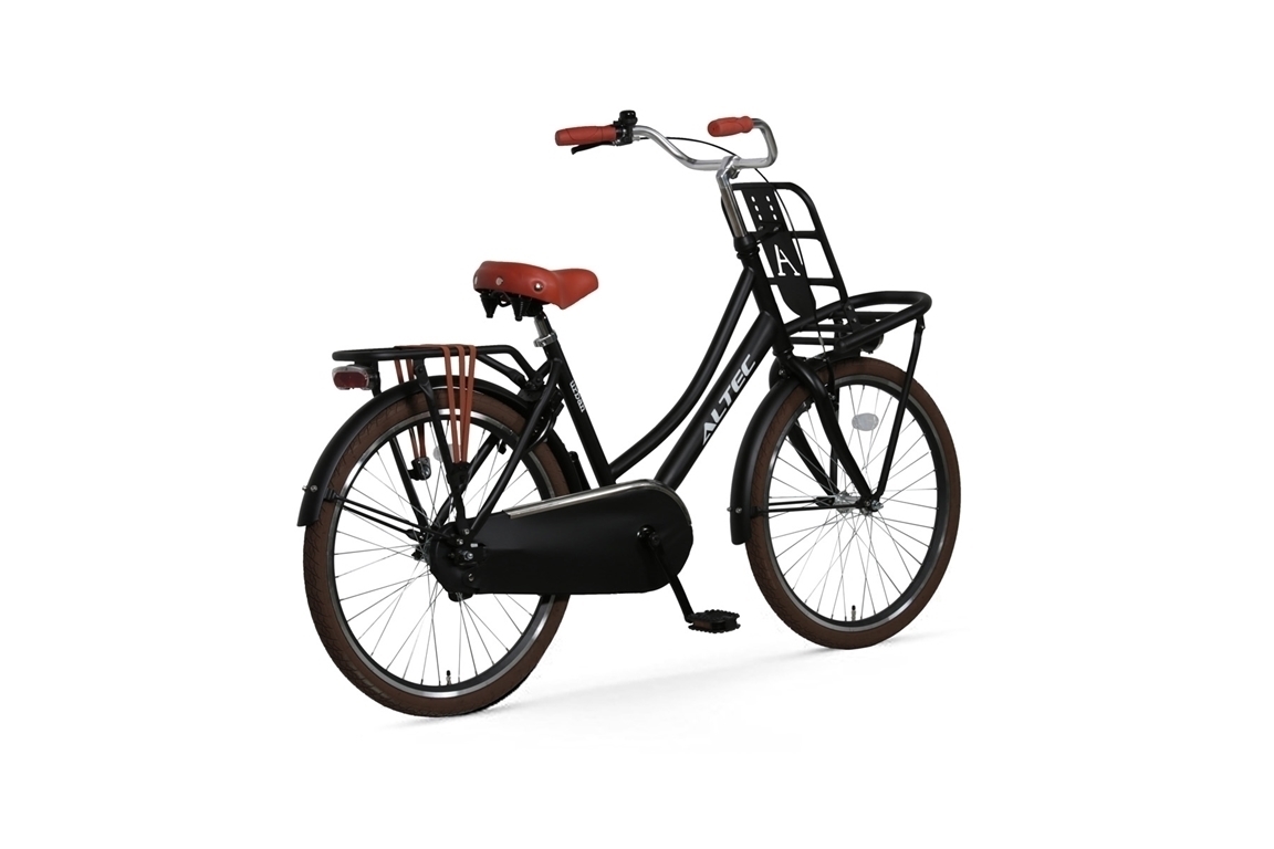 altec urban 24inch transportfiets zwart 2