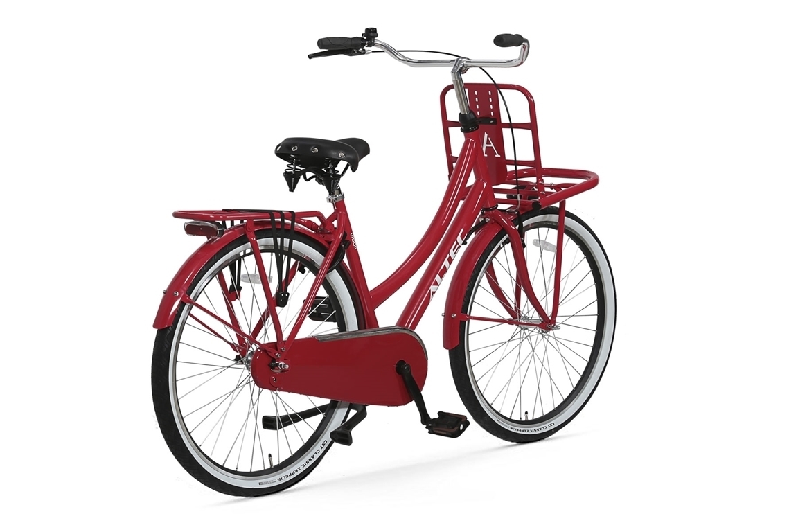 altec urban 28inch transportfiets fire red 2