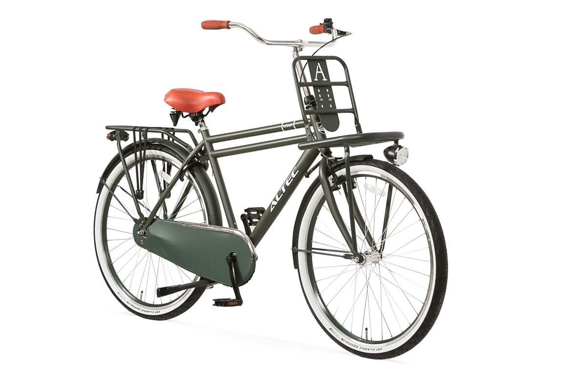 altec urban 28inch transportfiets heren 55 army green 2