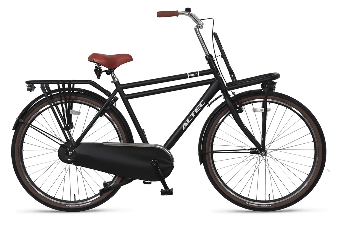 altec urban 28inch transportfiets heren 55 zwart