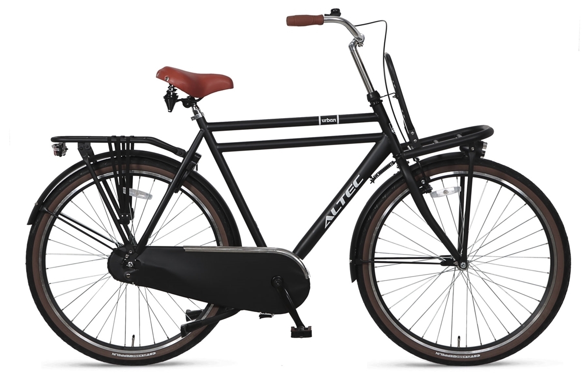 altec urban 28inch transportfiets heren 63 zwart