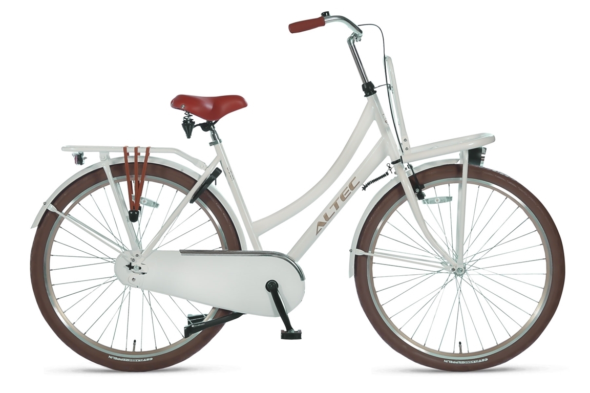 altec urban 28inch transportfiets pearl white