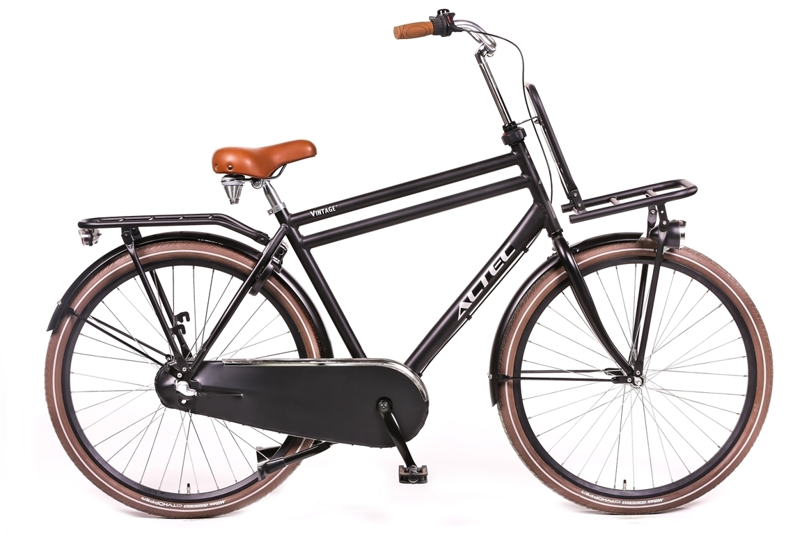 Altec Vintage 28inch Transportfiets N-3 Heren 61cm Mat Zwart NIEUW 2020