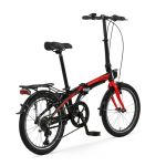 altec vouwfiets 20inch blackred nieuw 2