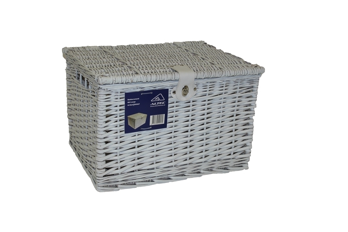Bakkersmand Wit Large 49x41x32 *** ACTIE UITVERKOOP ***LAAGSTE PRIJS GARANTIE ***