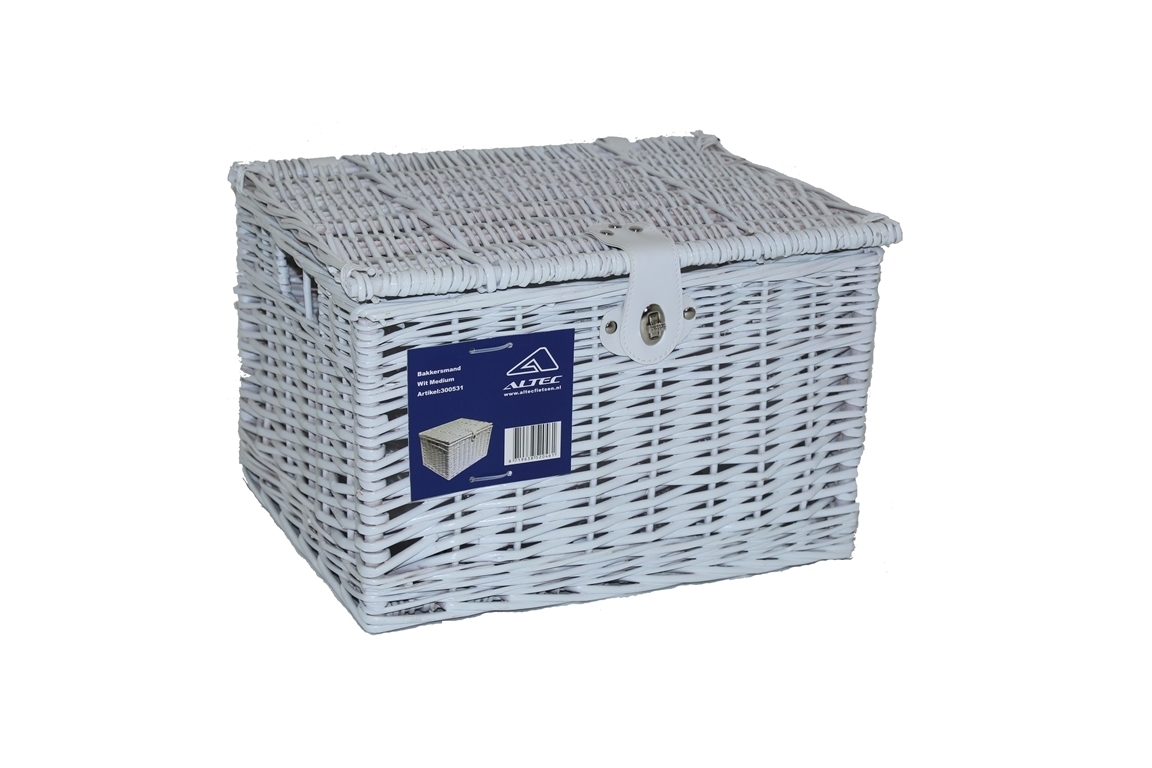 Bakkersmand Wit Medium 41x34x27