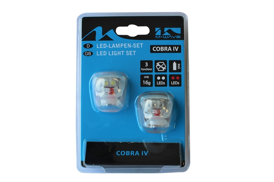 Fietsverlichting set Led Cobra 220632 Wit