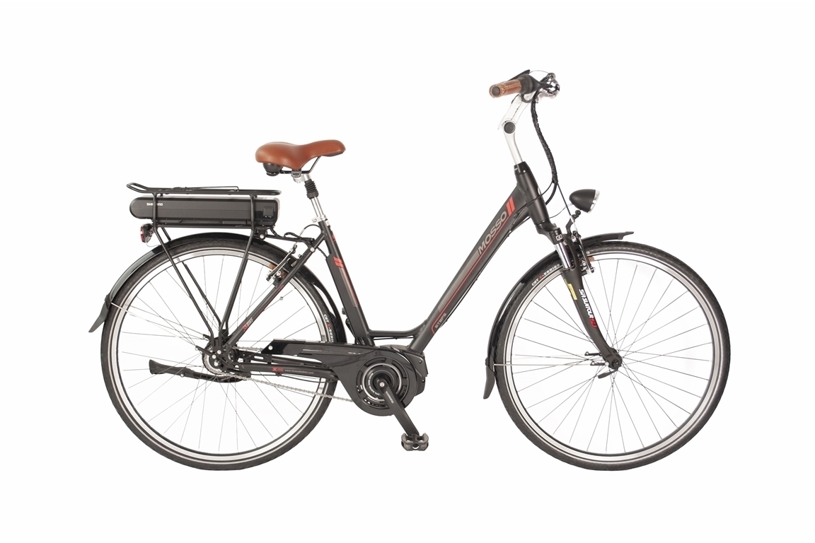 Mosso E bike Shimano Steps 420Wh N-8 Zwart-Rood *** ACTIE PRIJSVERLAGING***