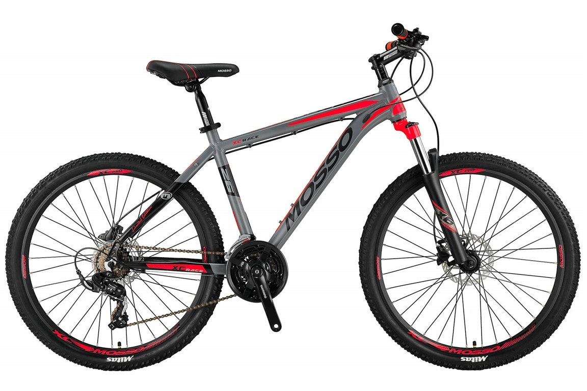 Mosso Wildfire 26 inch 18'' MTB LTD HYDR.Brakes Limited Edition Grey/Red