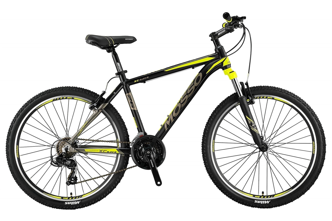 Mosso Wildfire 26 inch 18'' MTB V-Brakes Limited Edition Black/Lime Nieuw
