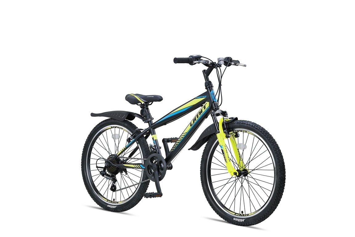 Umit Faster 24 inch MTB Black Lime