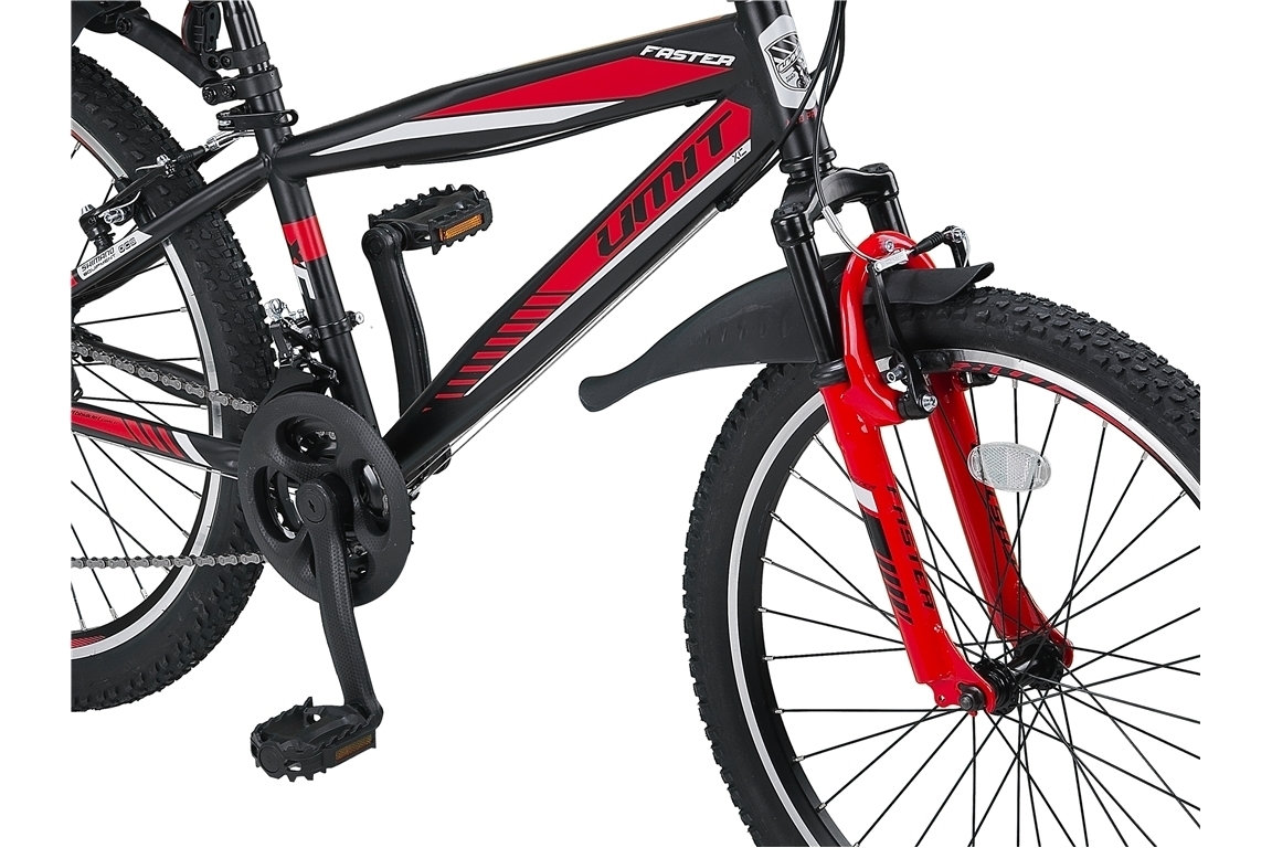 umit faster 24 inch mtb black red 5