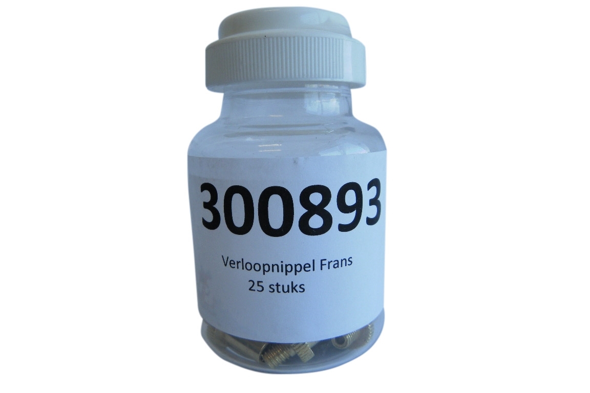 verloopnippel frans 25 stuks