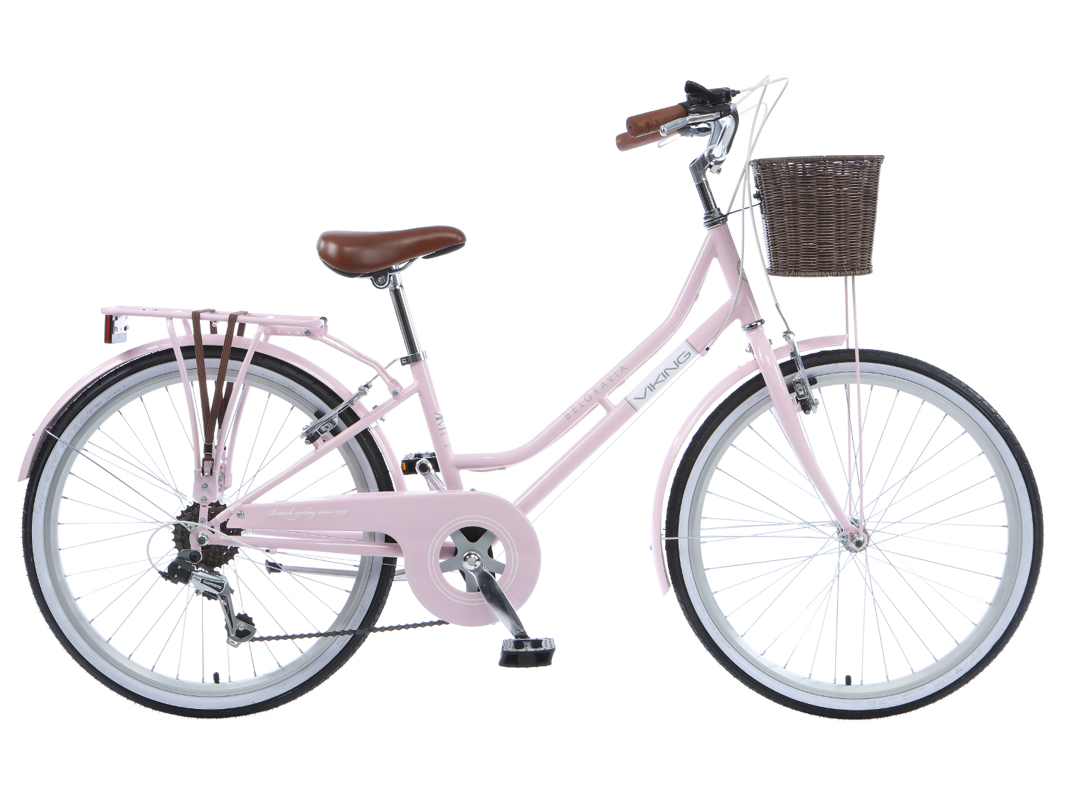 Viking Belgravia Damesfiets 6 speed roze