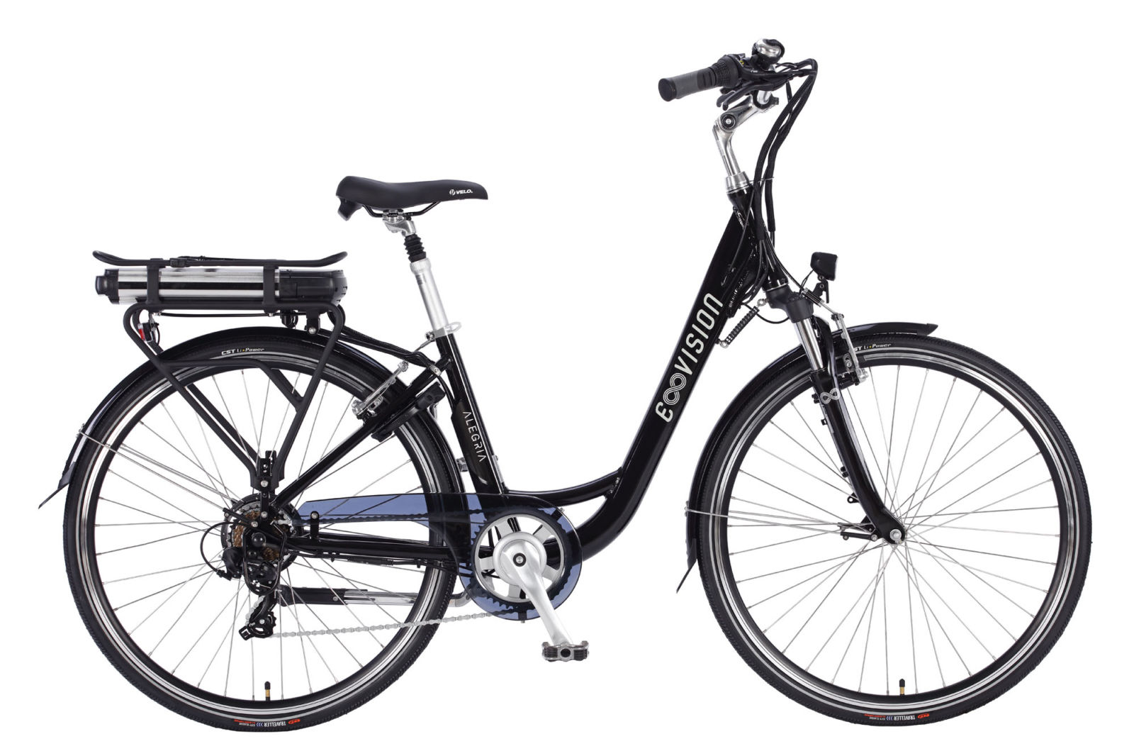 e vision alegria d 48 cm zwart 7 sp achterwielmotor