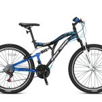 FXC 100 MTB 26" F/S  zwart blauw 21sp