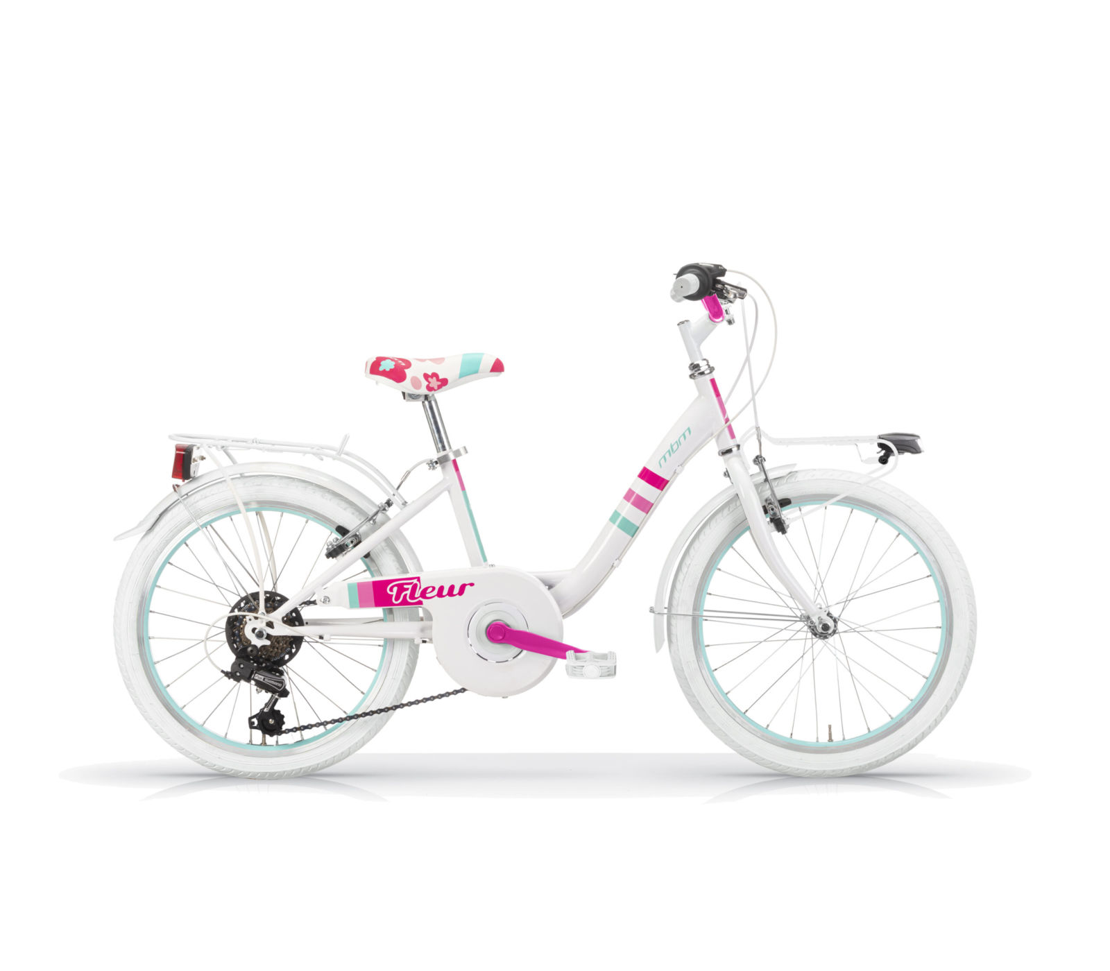 MBM Fleur Damesfiets 41 cm wit 6 sp
