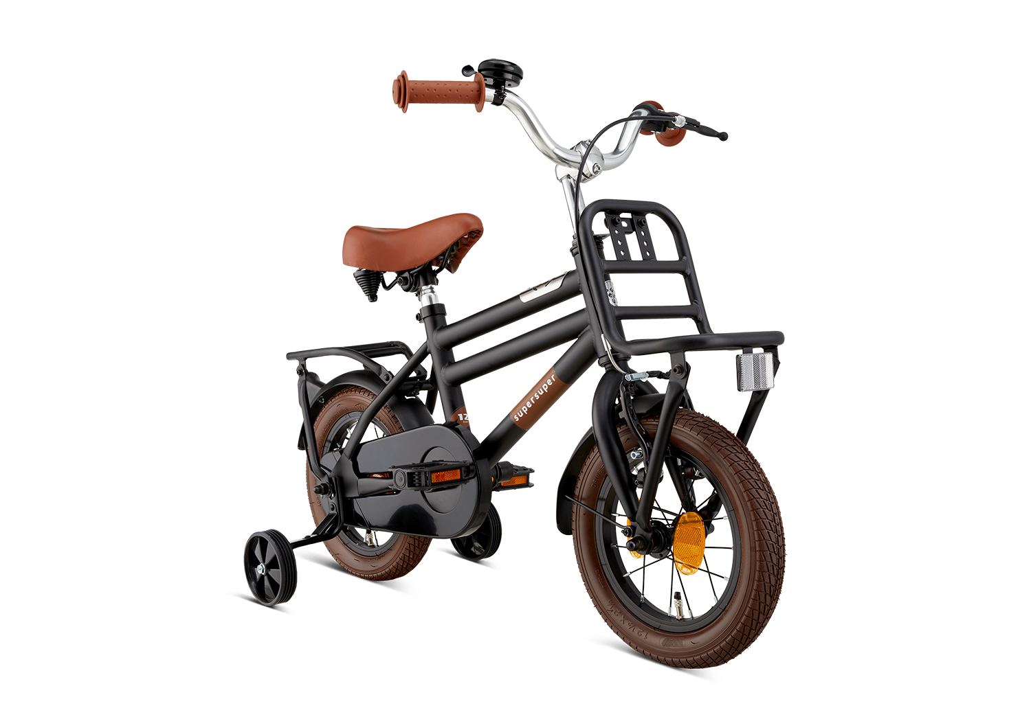 Supersuper Cooper 12 Jongensfietsen  S1201-ZWART