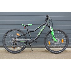 Rock machine Storm C7 zwart neon green , mech schijfrem