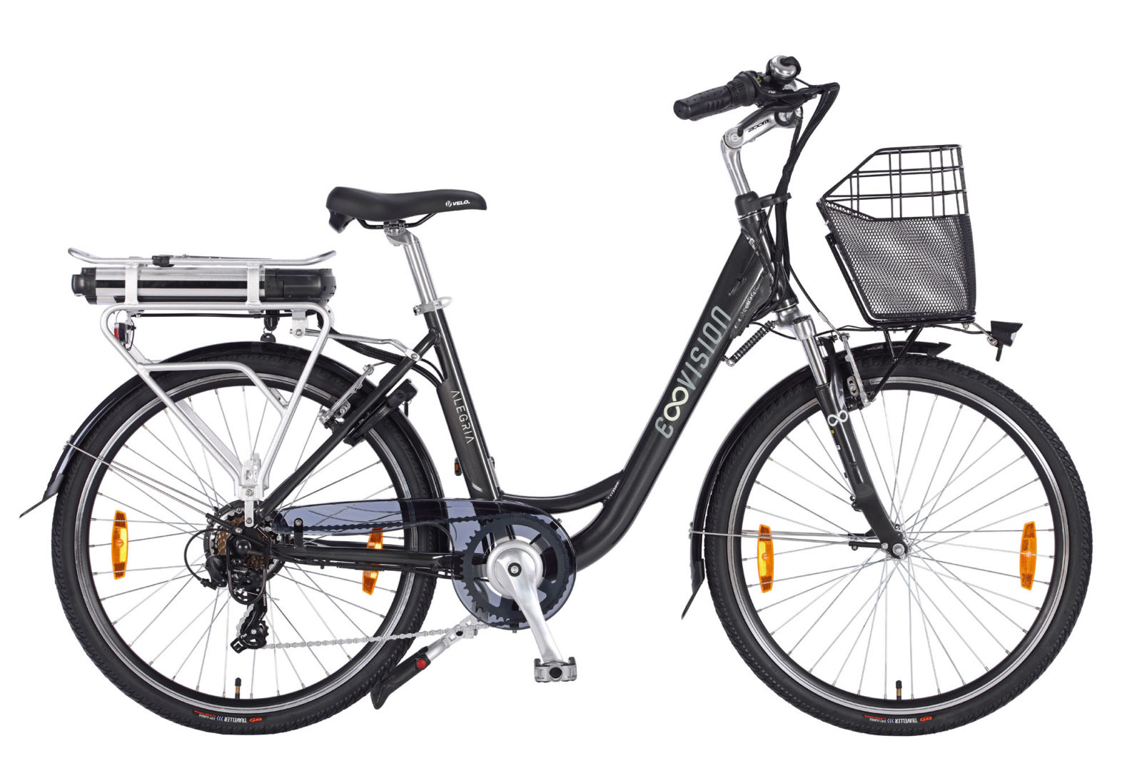 E- Vision Alegria Damesfiets 46 cm/26 inch wiel  zwart 7 sp