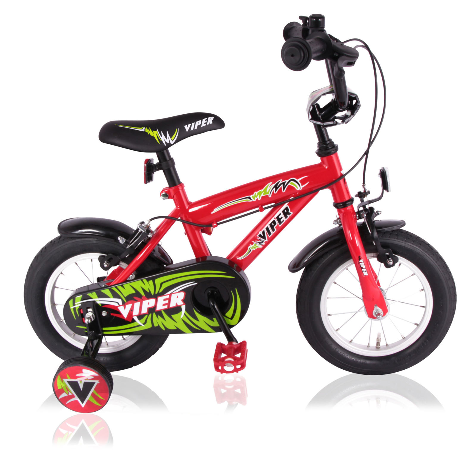 MBM Viper Herenfiets 12 inch rood vrijloop + 2 handrem