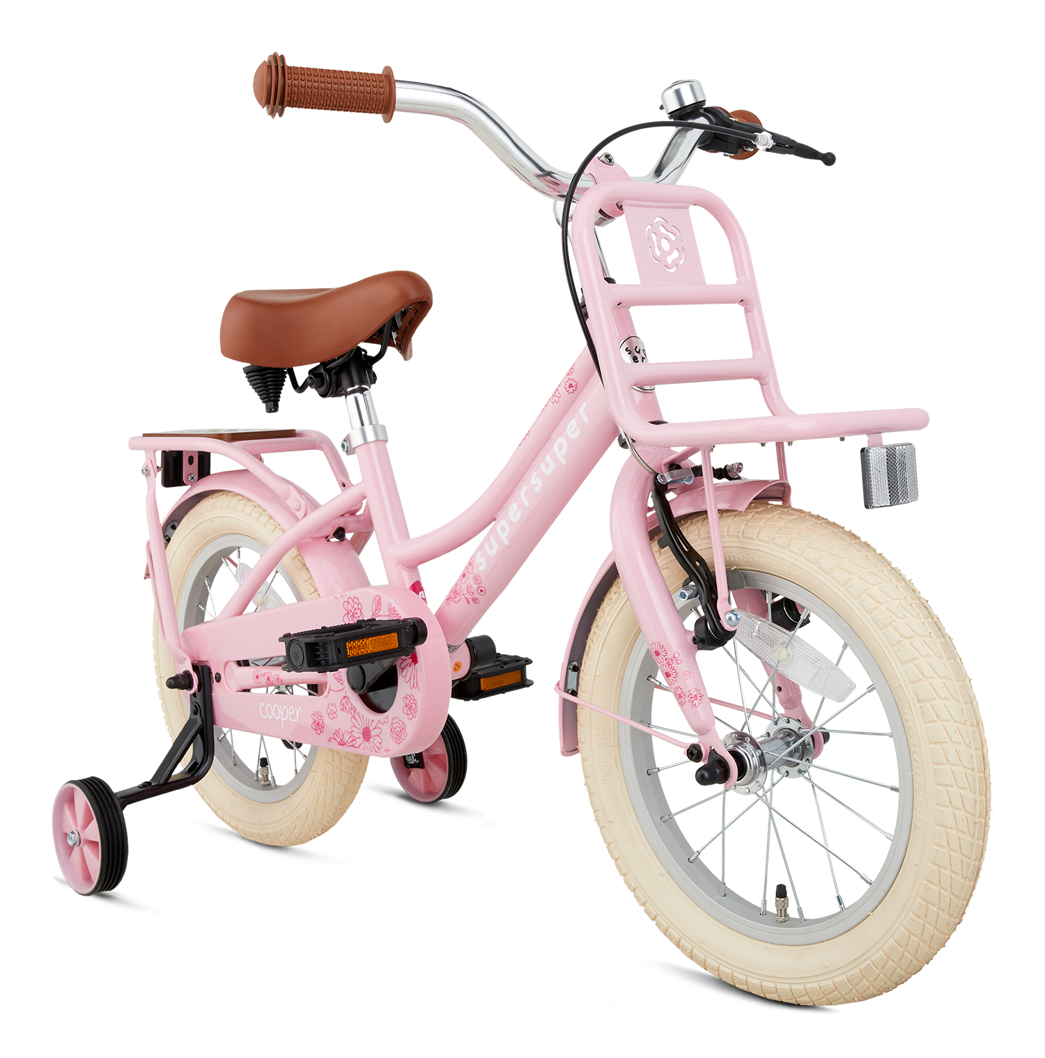 Supersuper Cooper Bamboo 12 Meisjesfietsen  S1253-BB-ROZE