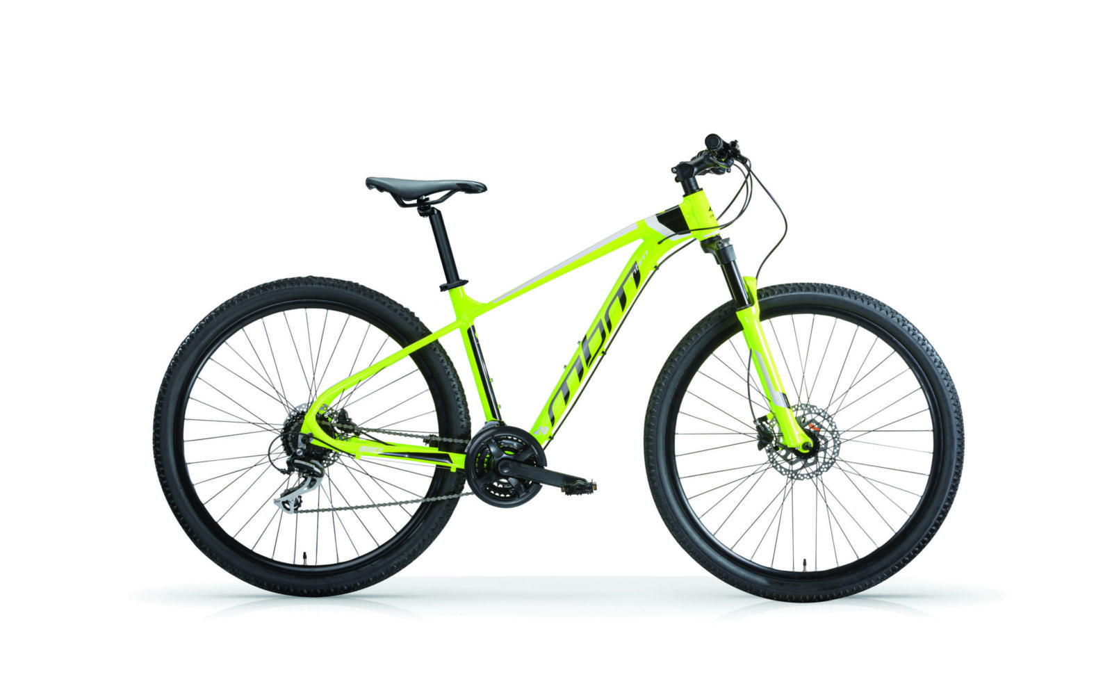 Quarx MTB Herenfiets 53 cm geel shimano 27 Speed Hdisc