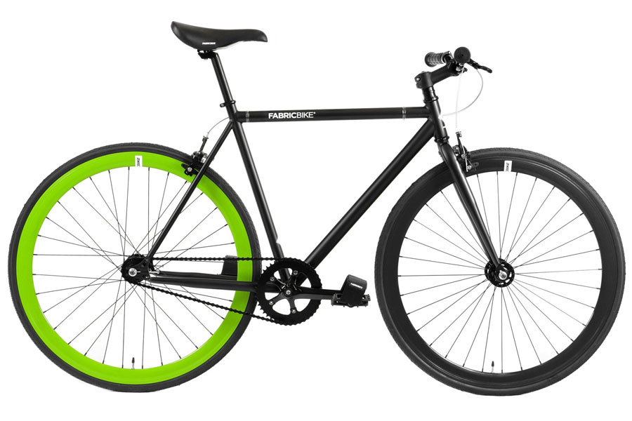 Fixie Fiets FabricBike Mat Zwart & Groen 2.0