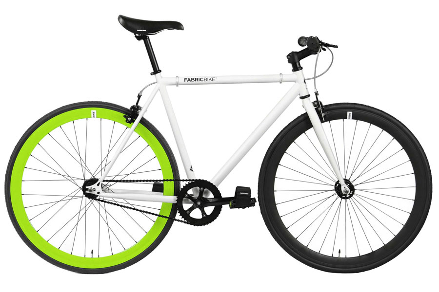 Fixie Fiets FabricBike White & Green & Black