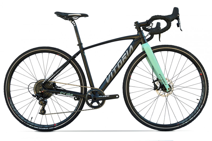 Vitoria Nyxtralight Gravel Plus Fiets - Black/Turquoise