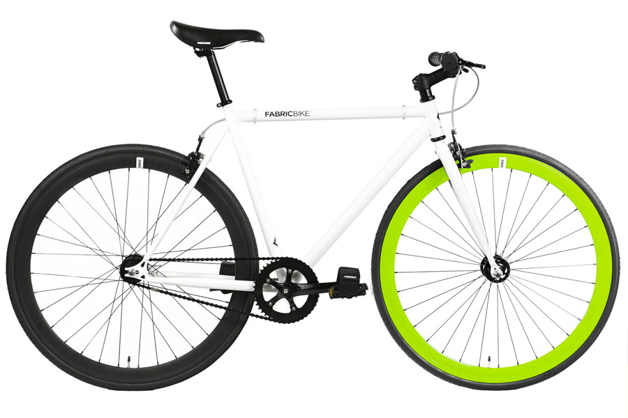 Fixie Fiets FabricBike White & Green 2.0