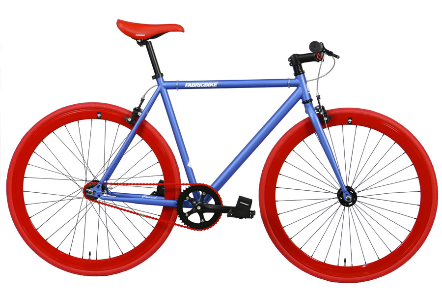 Fixie Fiets Blauw & Rood