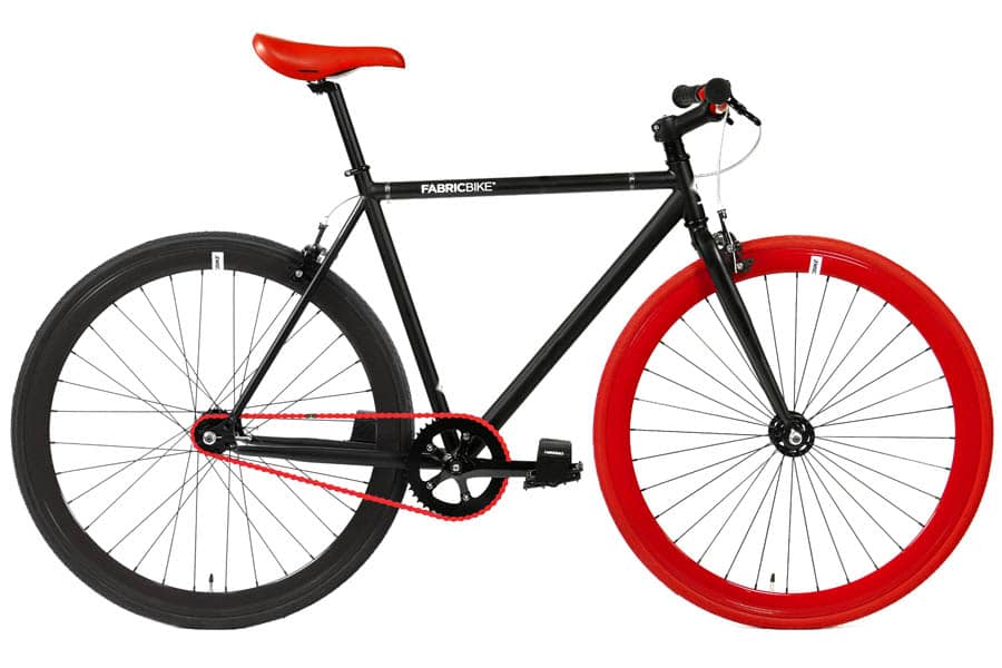 Fixie Fiets FabricBike Matte Black & Red 3.0