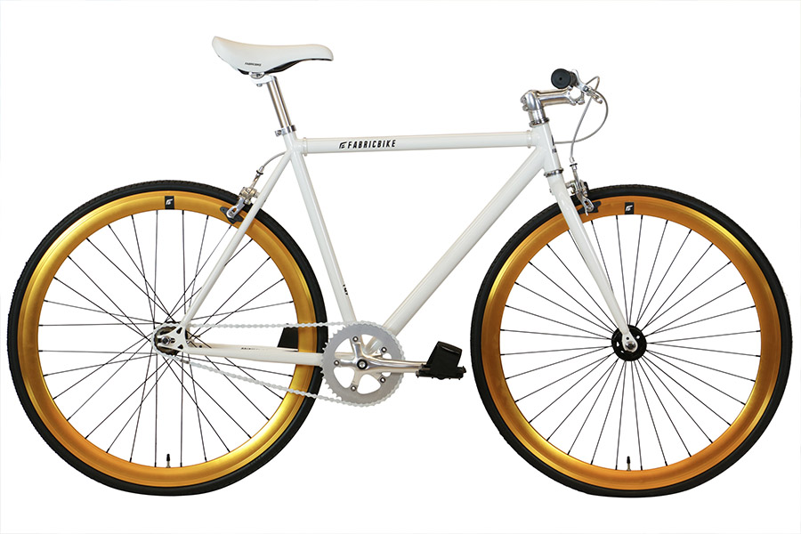 Fixie Fiets FabricBike White & Gold