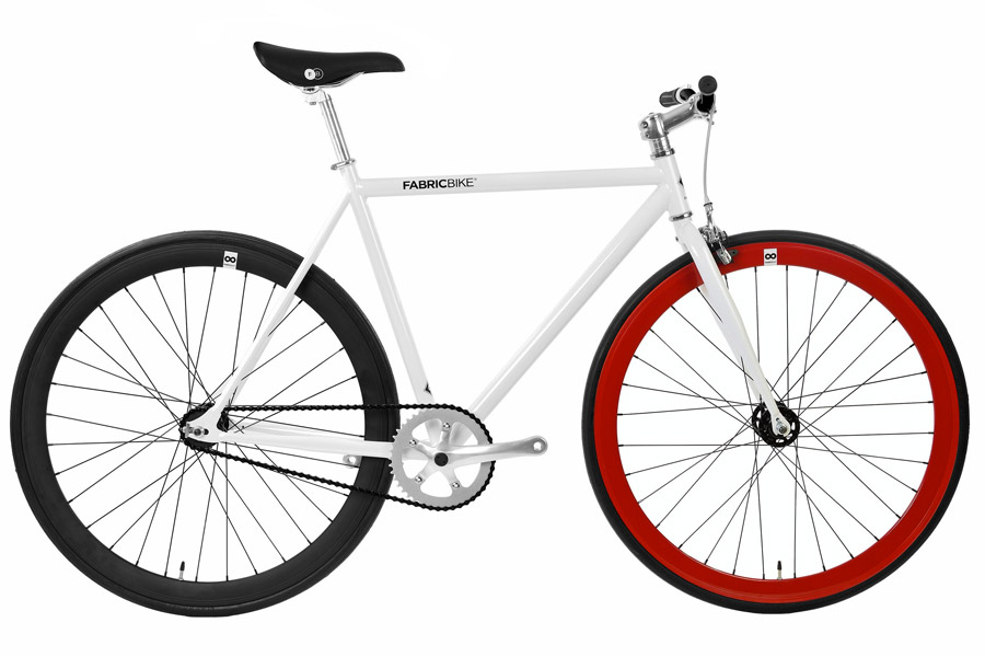 Fixie Fiets FabricBike Wit & Zwart & Rood