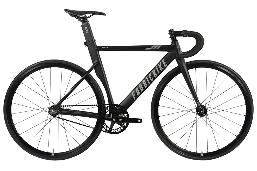 p>De FabricBike Aero track fiets is gebouwd op een 6061-T6 aluminium frame