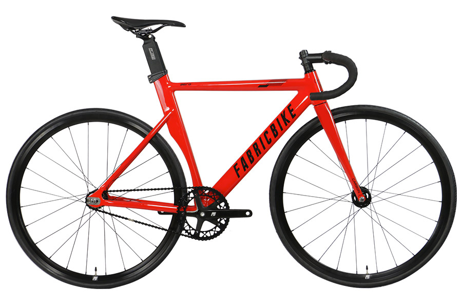 p>De FabricBike Aero track fiets is gebouwd op een 6061-T6 aluminium frame